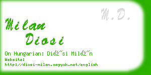 milan diosi business card